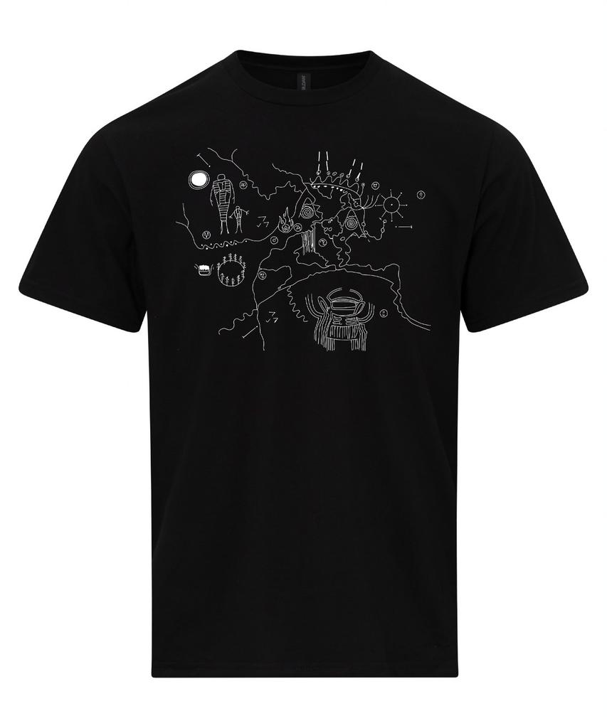 Twin Peaks Owl Cave Calendar Map T-Shirt David Lynch Film TV Series Shirt