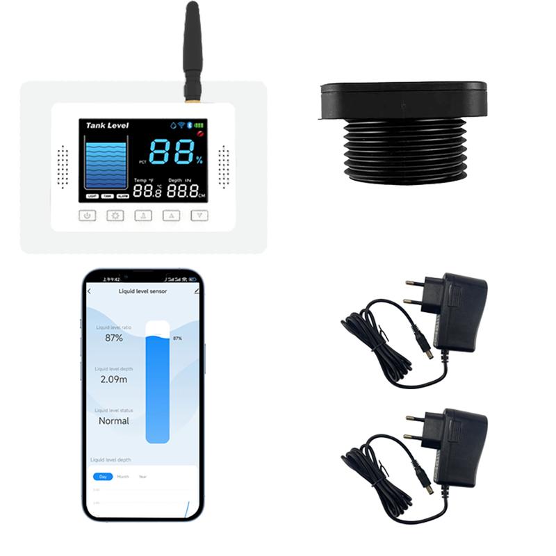 EPTTECH TLC2326LS-WL Wi-Fi Монитор уровня в баке Tuya Smart Life Датчик уровня воды/масла 433 МГц ЖК-дисплей Мобильный индикатор Сигнализация