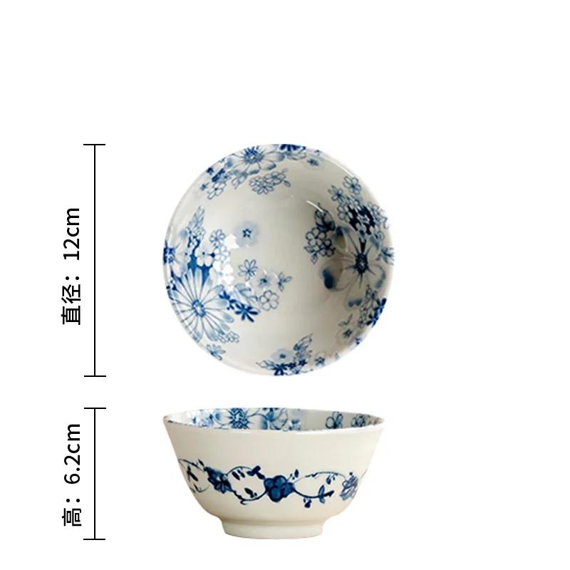 Ретро-стиль Цветы Керамическая тарелка Главная Ежедневный Послеобеденный чай Десерт Закуски Тарелки Высокого класса Ресторан Вкусные блюда Суповая тарелка