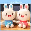 Adorable Rabbit Plush Toy Soft Stuffed Doll Cuddly Gift For Children In Pink And Blue