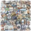 50PCS Navigation Sticker Decorative Guitar Phone Case DIY Luggage Laptop Tablet Motorcycle Waterproof Sticker Toy