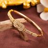 2026New Lucky Clover Diamond-Encrusted Bracelet, Niche Design with a High-End Feel, Full-Diamond Four-Leaf Clover Bangle