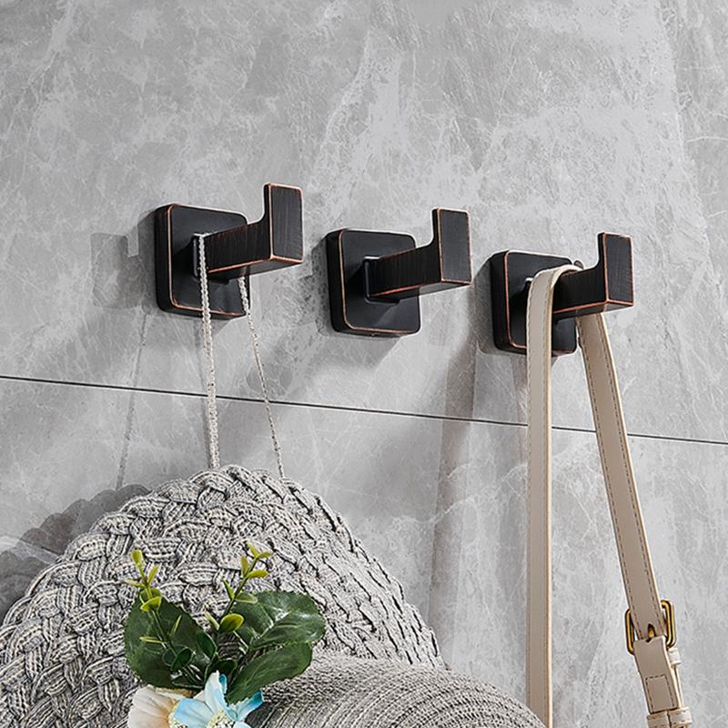 Luxury High Quality Clothes Hooks Zinc Alloy Wall Mounted Robe Hook Bathroom Hanger