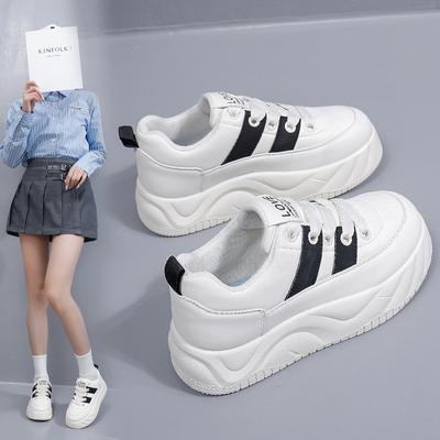 Повседневные дышащие легкие кроссовки для женщин. Уличные противоскользящие кроссовки. Кроссовки на плоской подошве из искусственной кожи. Прогулочная обувь на шнуровке для женщин. Спортивная обувь.