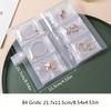 Portable Jewelry Organizer Album with Transparent Pockets-Organizer for Earrings,Rings,Necklaces-Anti-Oxidation Zipper Seal Bag.
