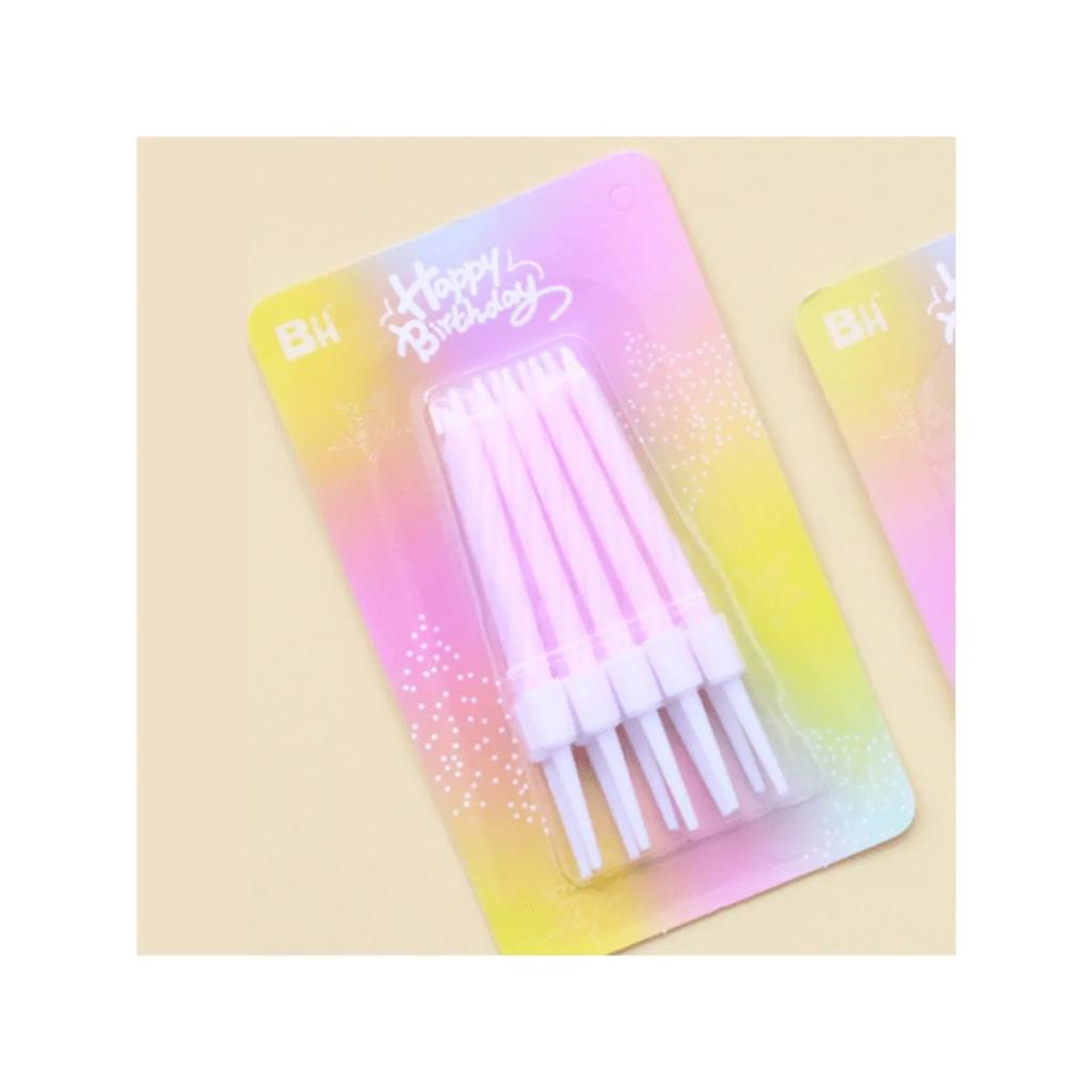 10 шт. Градиентные свечи для торта на день рождения Идеальные рождественские свадебные тематические вечеринки Украшения для торта на день рождения