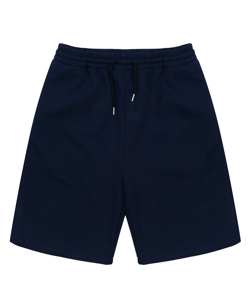WHATHEPUCK W-Logo Embroidered Patch Shorts Navy