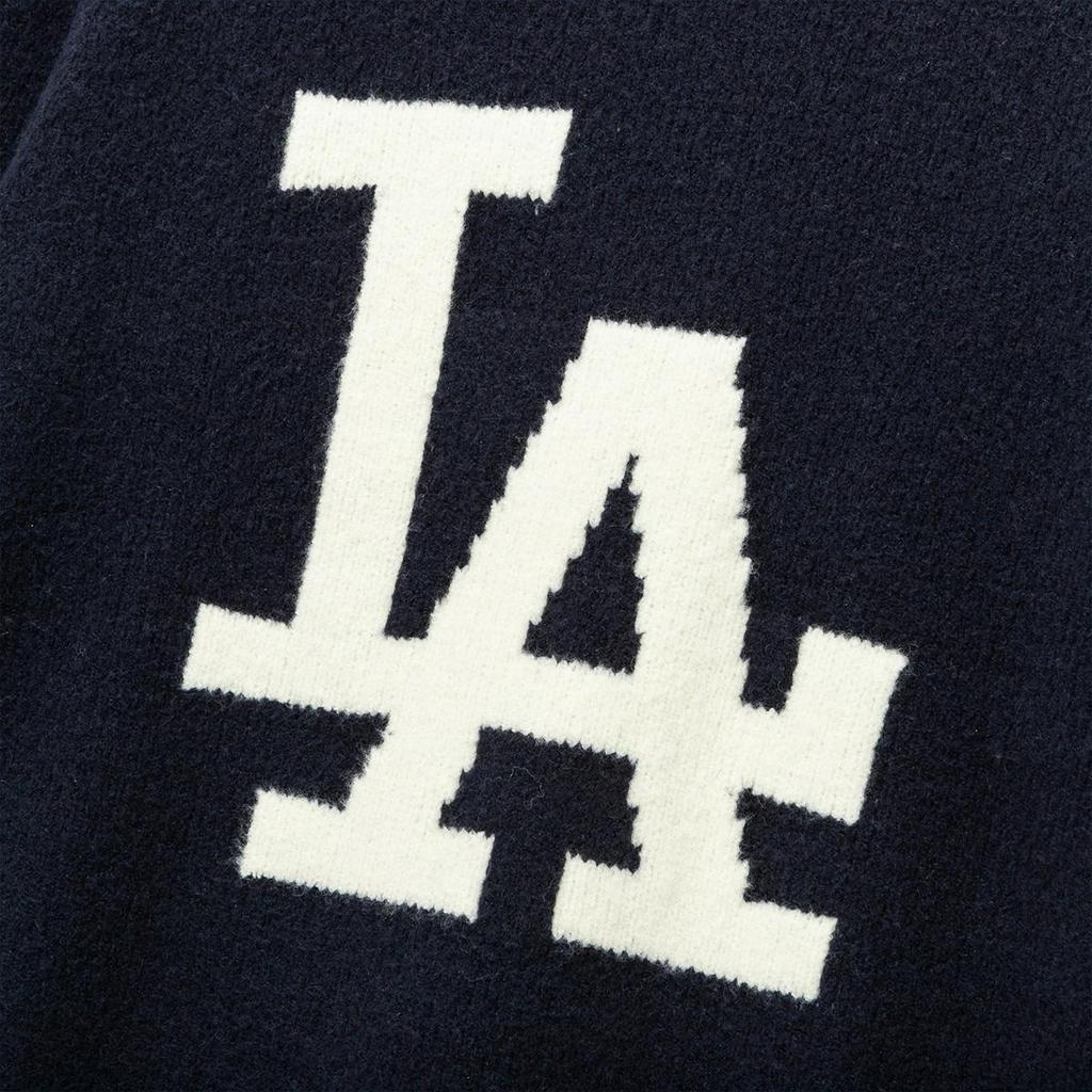 New Era Свитшот MLB Los Angeles Dodgers с цветовыми блоками, свободного кроя, с пониженной линией плеча, с круглым вырезом, унисекс, темно-синий 13781165