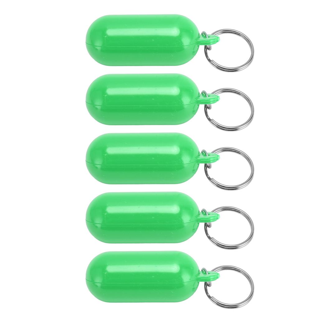 5Pcs Plastic Key Float Floats Keychain Floating Key Chain for Swimming Beach Outings Water Sports
