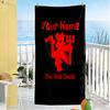 Manchester Customize Text Beach Towel Soft Durable Quick-Dry For Beach Bathroom Outdoor Swimming Pool Camping Picnic Yoga Diving Vacation Accessories