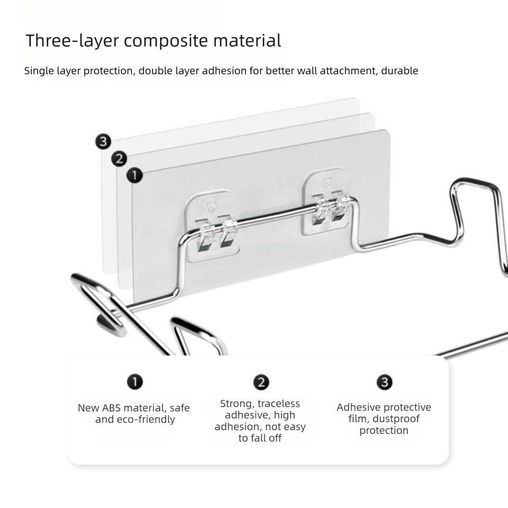 Adhesive Mount Garbage Bags Storage Organizer Hanging Garbage Bags Rack Cabinet Door