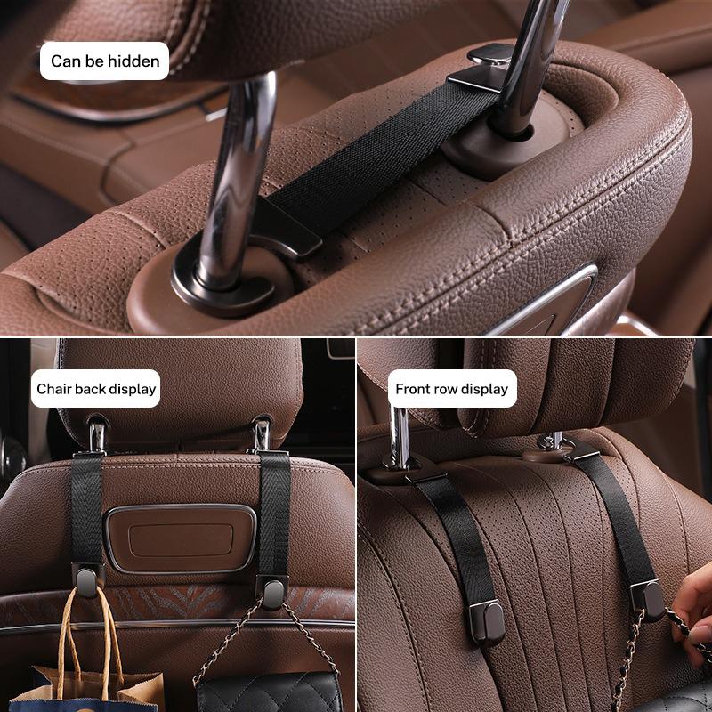 Nylon Car Hooks For Car Rear Seat Back Headrest Hanger For BMW Mini Cooper R50 R53 R55 R56 R60 R61 F54 F55 F56 F60 Accessories RR3