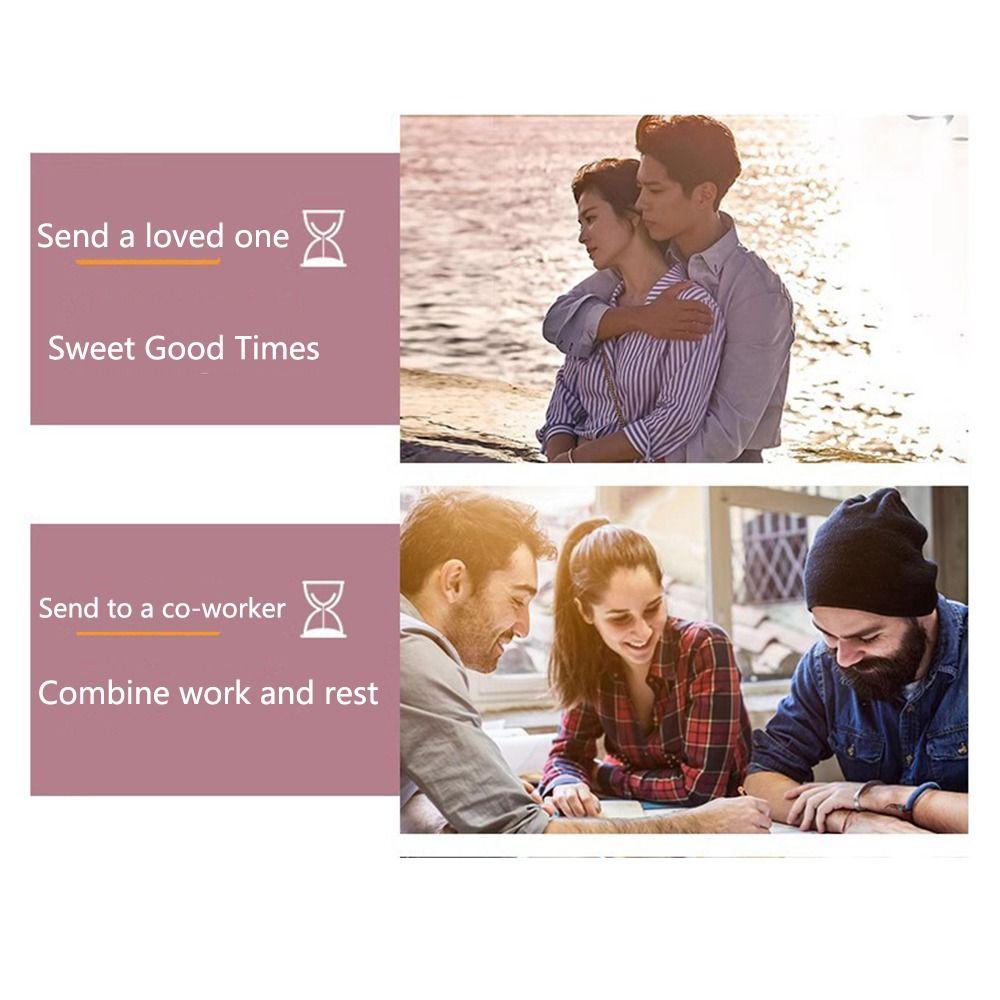 Simple Curve Design Hourglass Glass Craft Thin Neck Sand Timer Durable Transparent Sand Watch Desk