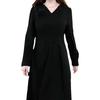Luxurious Velvet Embroidered Dress for Middle-Aged Women - Autumn/Winter Collection