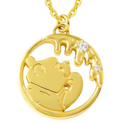 Золотой и серебряный Special Edition Disney Винни-Пух Медовый Ожерелье в Золоте и Серебре Идеальный подарок для [Shinjuku Kura] 925. женщины.