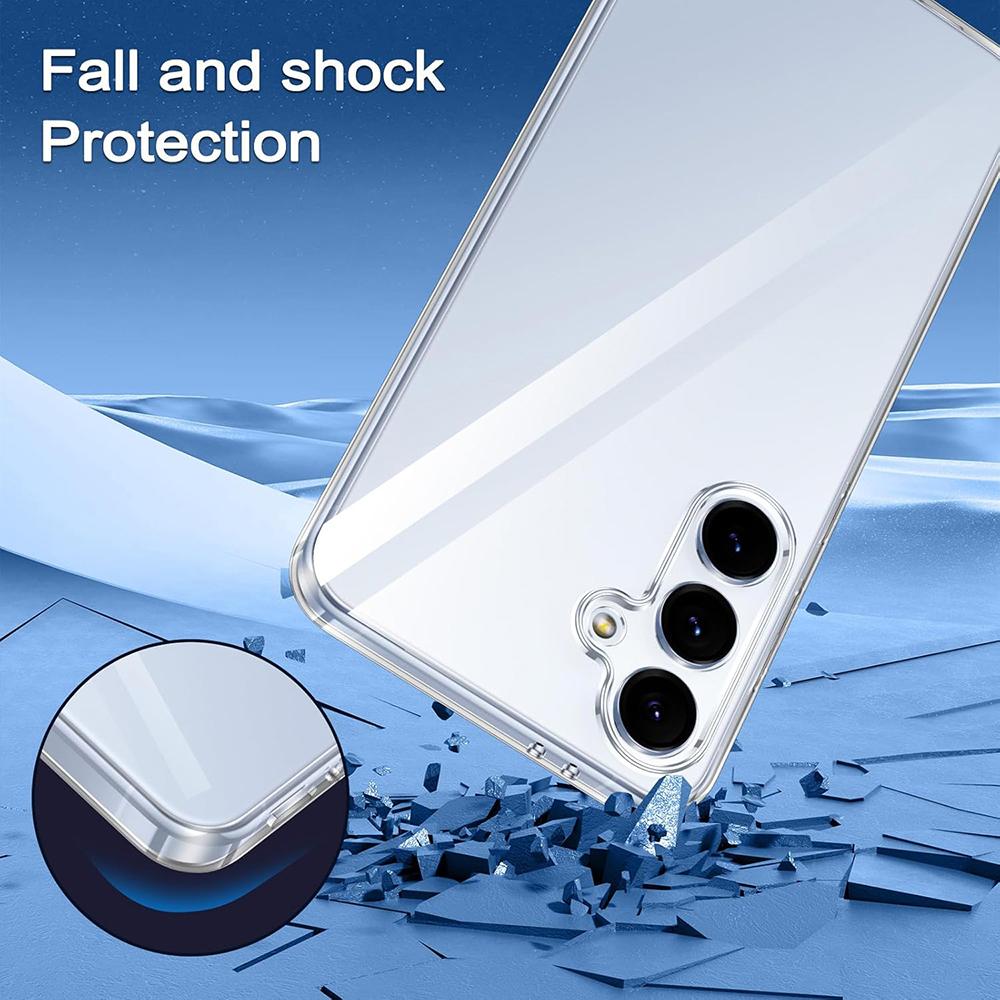 S25Ultra Силиконовый Мягкий Чехол Для Samsung Galaxy S25 Edge S24 S23 S21 FE S22 Ultra Plus 5G Прозрачный Ультратонкий Чехол Ударопрочная Накладка
