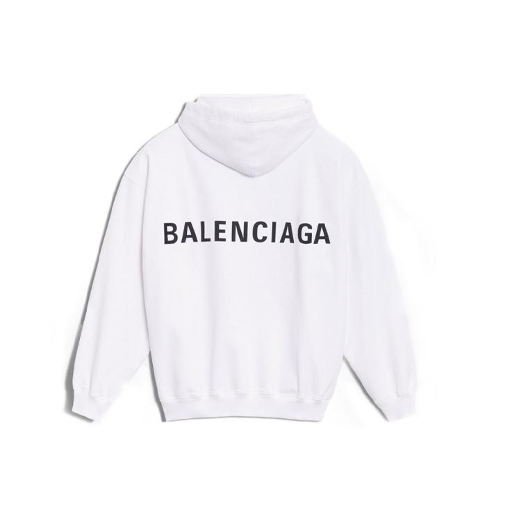 Balenciaga logo print oversized hooded jumper 556143TAV379000