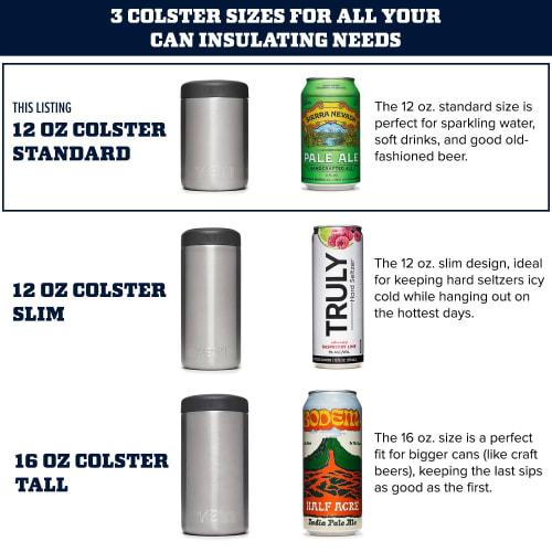 YETI Rambler 12oz Colster Cooler Can Holder for Standard Size Cans, Charcoal