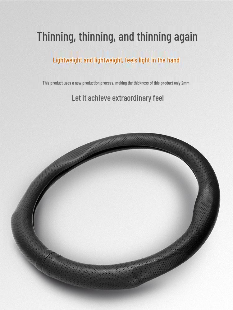 Чехол на руль из натуральной кожи Luxgen - Универсальная посадка для моделей U6, Big 7, S5, U5, 7MPV, Na 5, Rui 3