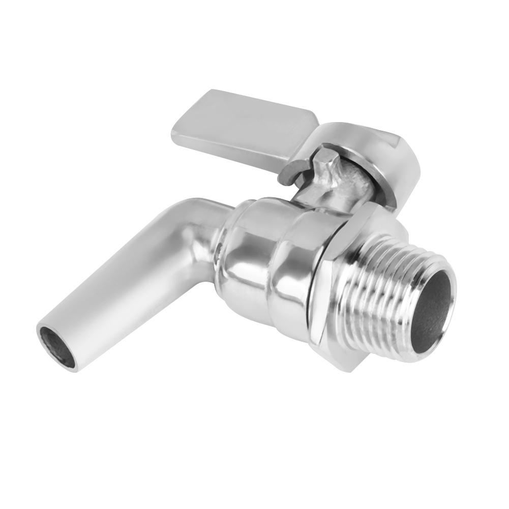 Beer Dispenser Faucet, Control Lever Stainless Steel Tap for Homebrew Wine Beverage Keg, Water Milk Drink with Hlth, sy Serving for Kettle