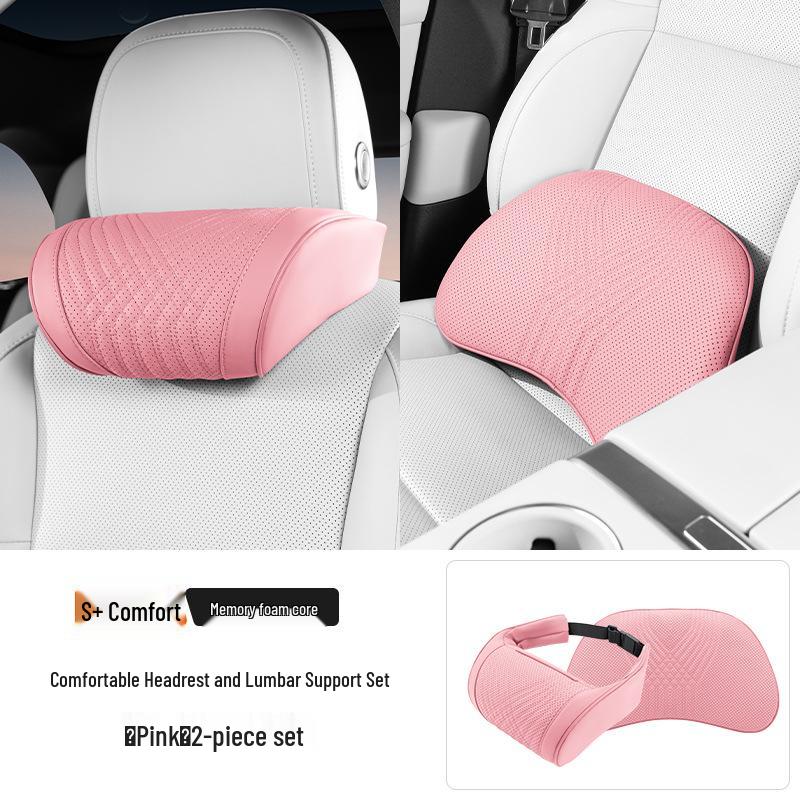 Zeekr 007/001 Car Headrest: Lumbar & Neck Support Pillow - All-Season Breathable Interior Decor