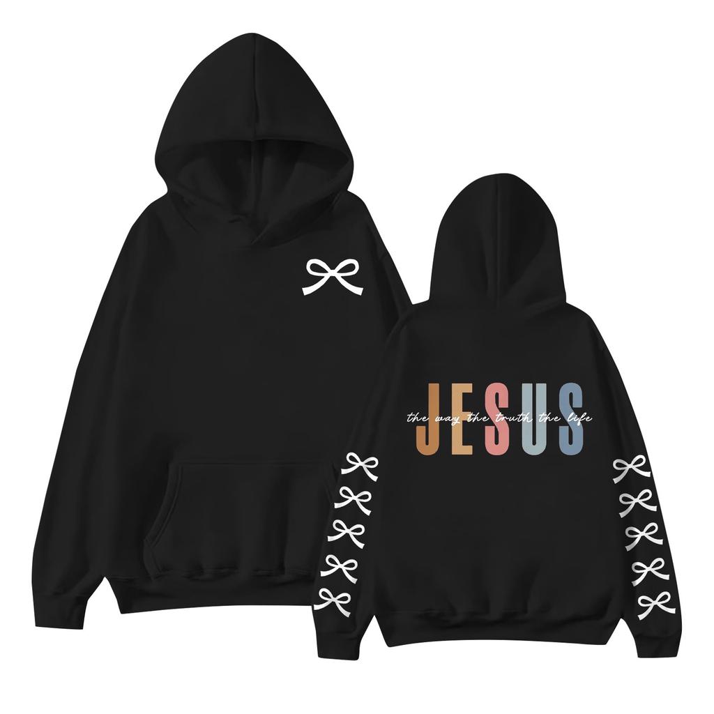 Женская мода с принтом, длинный рукав, свободная толстовка, верхняя часть, осенняя толстовка с капюшоном