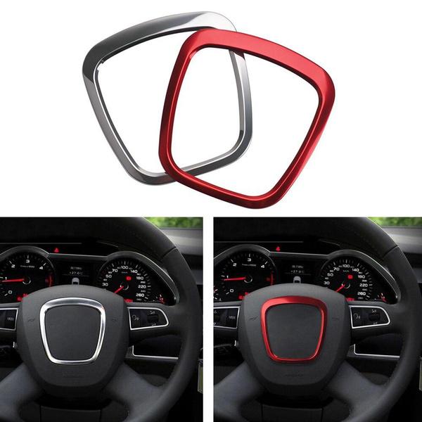 For Car Interior Stickers Steering Wheel Sticker Ring for A6 C6 B6 A7 Q5 Q7 A3 A4 A1 Accessories