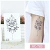 Women Sexy Temporary Tattoo Stickers Black Roses Pattern Full Flower Design Used for Arm Body Art Big Large Fake Tattoo Stickers