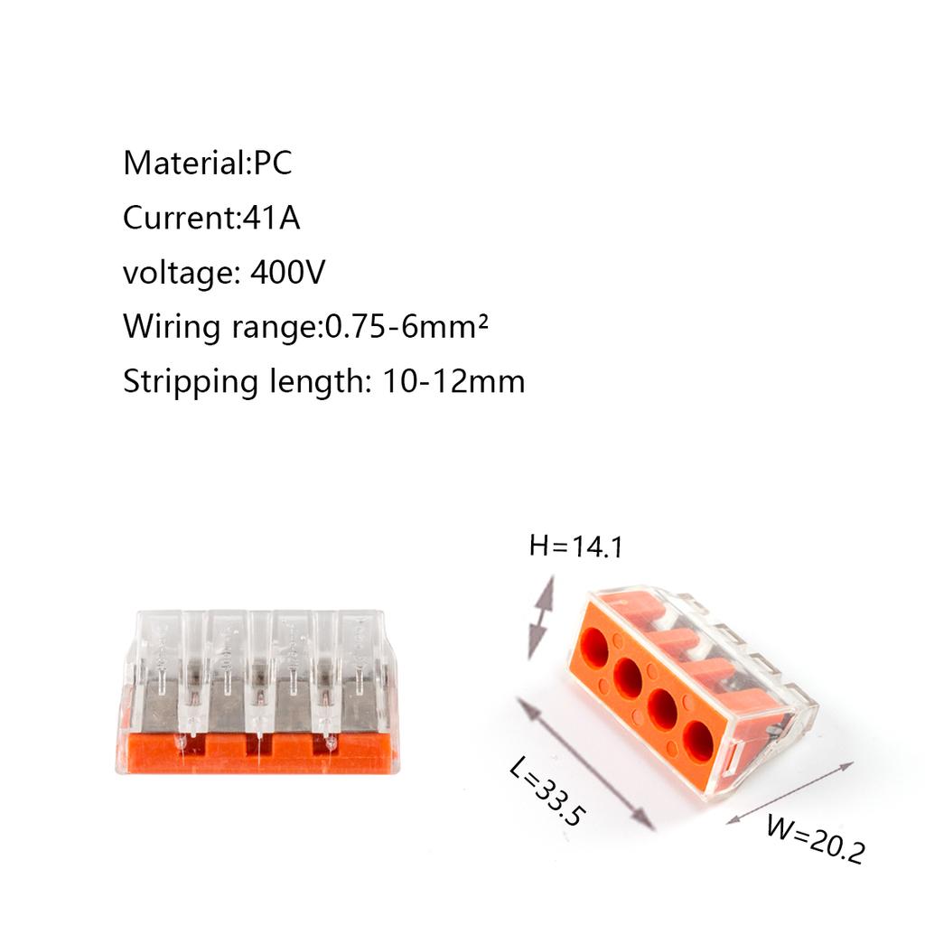 Соединители проводов PCT-102/104/108 Компактные Мини Быстрое Соединение Кабельный Коннектор Для Распределительной Коробки Проводники Вставная Клеммная Колодка