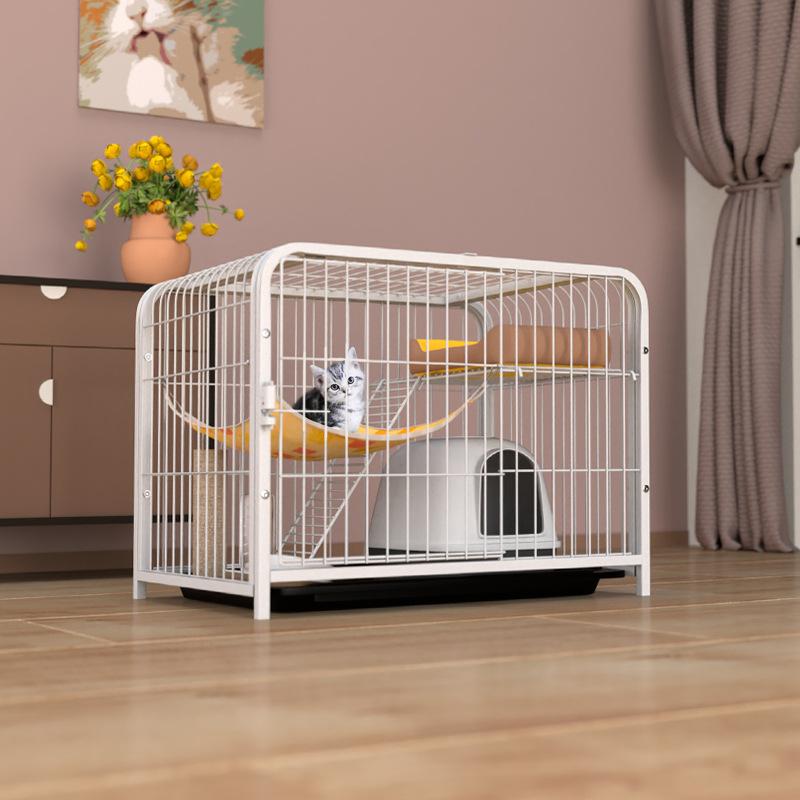 Кошачья клетка вилла трехэтажный двухслойный кошачий домик домашняя кошачья лазалка большой домашний питомец
