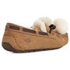 UGG Кожаные туфли на плоской подошве с бантом Pom Pom женские туфли на плоской подошве каштаново-коричневые 1138651-CHE