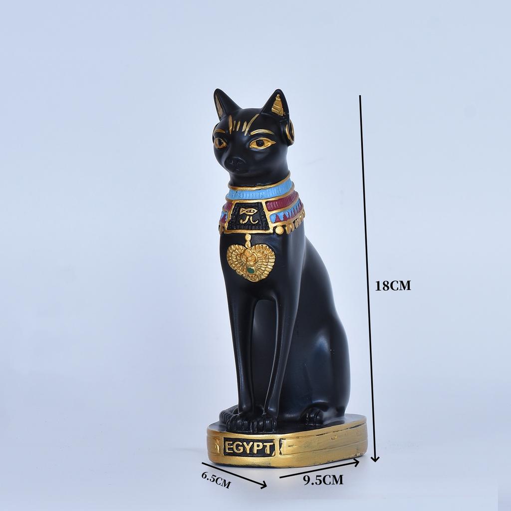 1 шт. Мини-статуэтка кошки, украшение, египетская статуя кошки, украшение, ретро-статуя богини-кошки, украшение для домашнего сада, животное