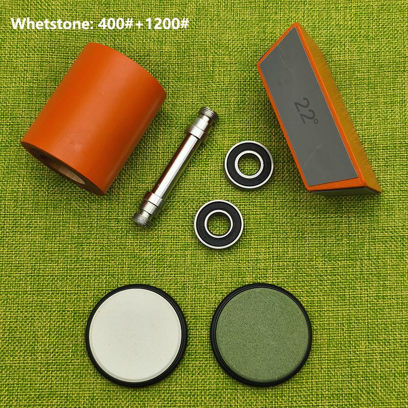 Профессиональная оранжевая роликовая точилка для ножей, деревянная роликовая точилка для ножей, магнитная четырехсторонняя 15/18/20/22°, кухонный набор инструментов для заточки