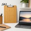 Stable Drawing Surface Wooden Clipboard with Metal Clip, A4 Letter Size Rounded Edge Board, Wood Grain Thicken Hardboard for Office, School Art Supply