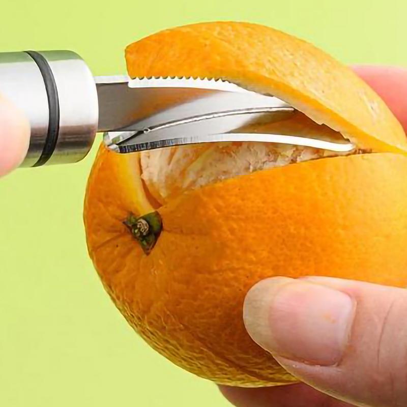 Stainless Steel Citrus Peeler Grapefruit Peeler Quick, Easy & Time-Saving Comfort Handle For Fruit Peeling Kitchen Gadgets