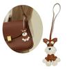 Multipurpose Schnauzer Dog Keychain Fashion Accessory for Pet Lovers and Stylish Individuals In Sturdy PU Leather