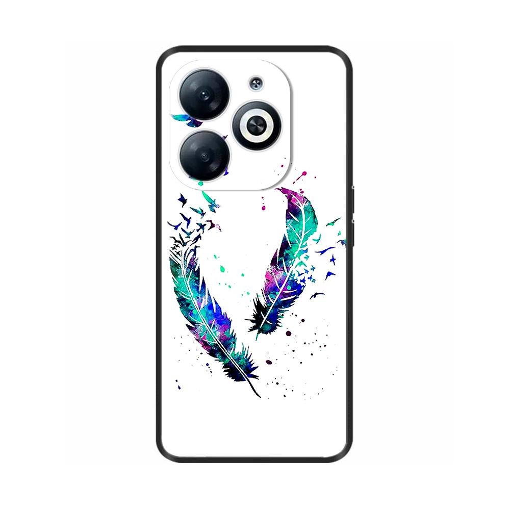 For Infinix Smart 8 Case Cover Funda Black Soft Silicone TPU Protective Phone Case For infinix Smart 8 Smart8 X6525 Bumper Coque