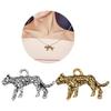 Pack of 20 Alloy Leopard Pendants for Creative DIY Jewelry Projects and Accessories Animal Charm Necklaces Supplies