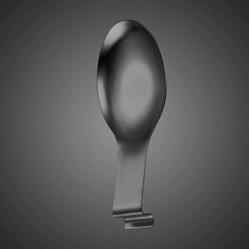 Fish Shape Stainless Steel Spoon Rest Thickened Cooking Spoon Buffet Clip Turner Tray Hotel Restaurant Kitchen Utensil Holder&