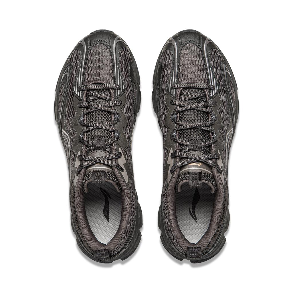 Li Ning Carefree V3 Амортизирующие Скользкие Устойчивые к истиранию Дышащие Упругие Низкие Кроссовки для бега Мужские Серые ARXW023-5