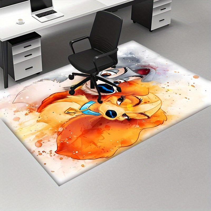 1pc,"Home Decor Rug, Office Carpet, Chair Pad, Outdoor Mat, Gift Idea - Cute Cartoon Dog Design"L026