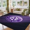Austria Wien FC Design Crystal Velvet Rug Soft Decorative Mat for Bedroom Entrance