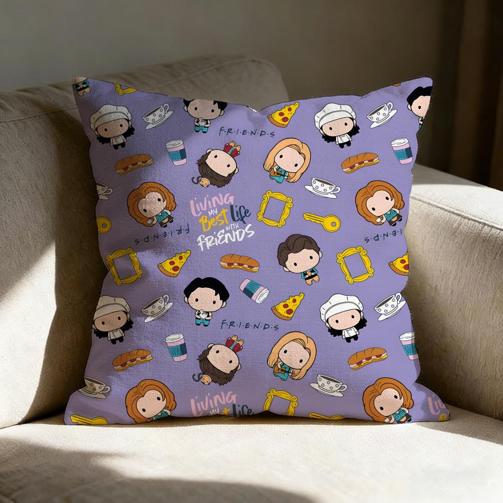 Ffriends Moive Pillow Case Pillowcase Doublesided Printed Sofa Cushion Bedroom Headboard Pillow