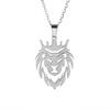 Street Trend Hip-hop Lion Head Domineering Jewelry Pendant Necklace