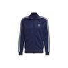 Originals Trefoil Vintage Sports Striped Logo Zip-Up Stand Collar Jacket Men Jacket Navy HK7364