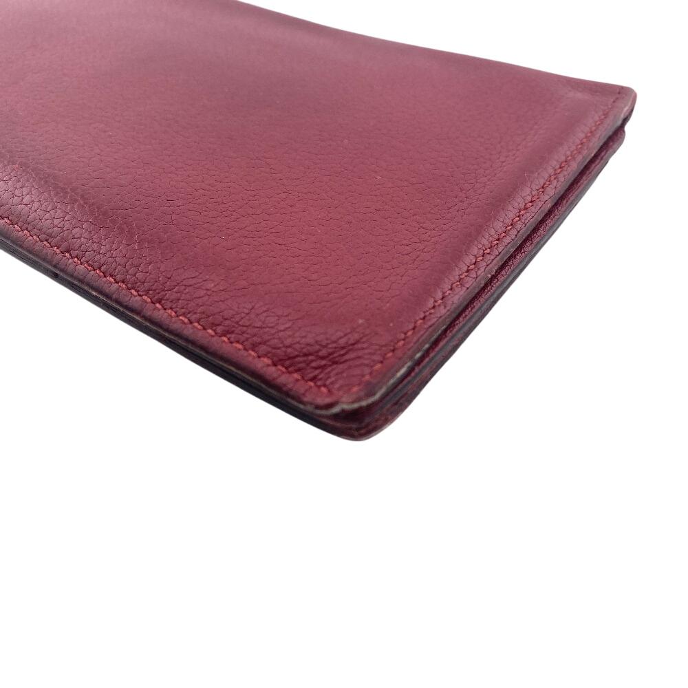 Hermes Складной кошелек Длинный кошелек 2016 Evercolor MC2 Fleming Кошелек Rouge grena Evercolor Б/у