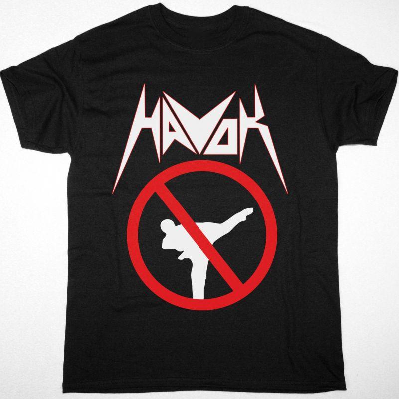 HAVOK NO KARATE IN THE PIT Short Sleeve Black All Size TShirt AE172 Unisex T-Shirt