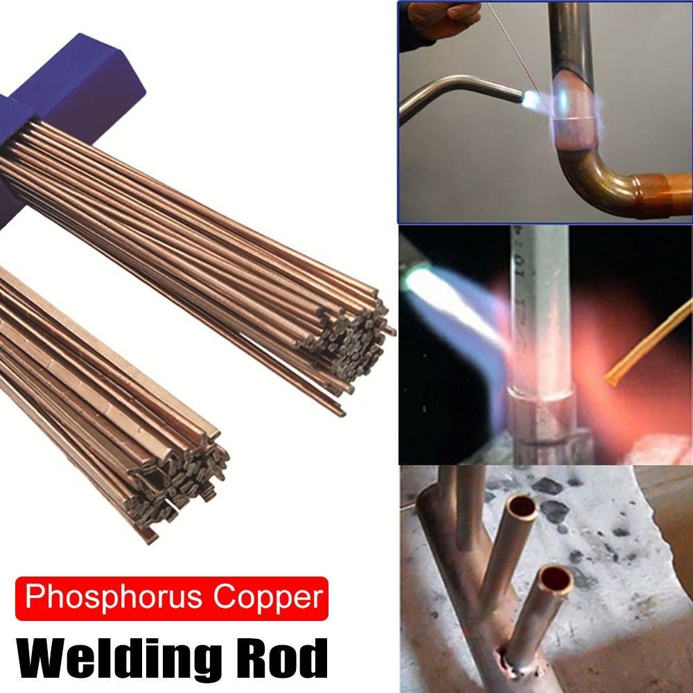 5Pcs 1/1.5/2/2.5/3mm Bronze Welder Wire Phosphorus Copper No Need Solder Powder Soldering Electrode Welding Rod
