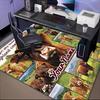 1PC Custom Name Love Highland Cows Theme Floor Mat Ideal for Living Room, Game Rooms, Office, Bedroom,Floor Mat Playful Design