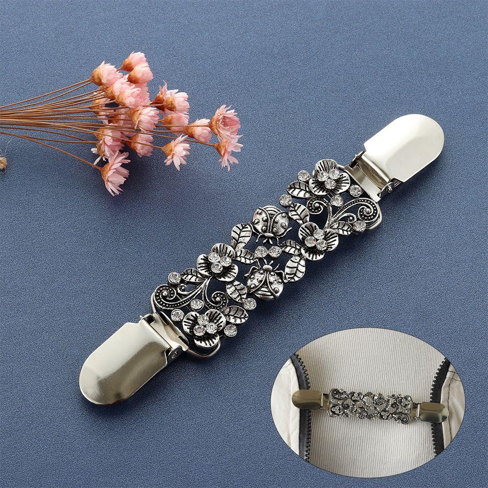 New Carved Flower Sweater Blouse Pin Shawl Brooch Cardigan Clip Duck Clip Clasps Animal Pattern